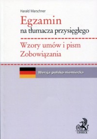 Egzamin na tłumacza przysięgłęgo. - okładka książki