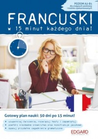 Francuski w 15 minut każdego dnia - okładka podręcznika