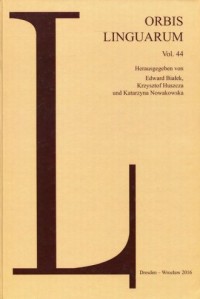 Orbis Linguarum vol. 44 - okładka książki