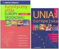 Atlas Unia Europejska + Turystyczny - okładka książki