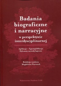 Badania biograficzne i narracyjne - okładka książki
