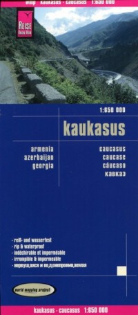 Kaukasus mapa (skala 1: 650 000) - okładka książki
