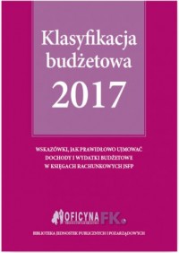 Klasyfikacja budżetowa 2017 - okładka książki