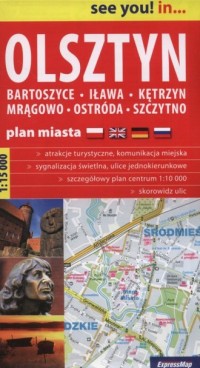 Olsztyn, Bartoszyce, Iława plan - okładka książki