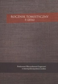 Rocznik Tomistyczny 5 (2016) - okładka książki