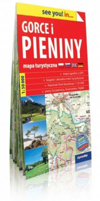 Gorce i Pieniny mapa turystyczna. - okładka książki
