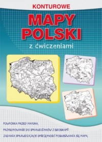 Konturowe mapy Polski z ćwiczeniami - okładka podręcznika