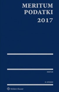 MERITUM. Podatki 2017 - okładka książki
