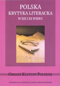 Polska krytyka literacka w XIX - okładka książki
