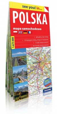 Polska see you! mapa samochodowa - okładka książki