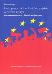 Rynki pracy państw Unii Europejskiej - okładka książki