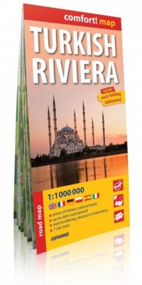 Turkish Riviera comfort! map laminowana - okładka książki