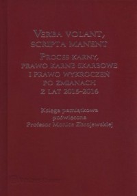 Verba volant, scripta manent. Proces - okładka książki