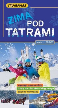 Zimą pod Tatrami mapa turystyczna - okładka książki