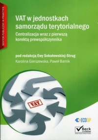 VAT w jednostkach samorządu terytorialnego. - okładka książki