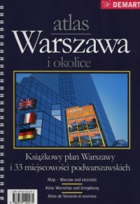 Warszawa i okolice. Atlas książkowy, - okładka książki