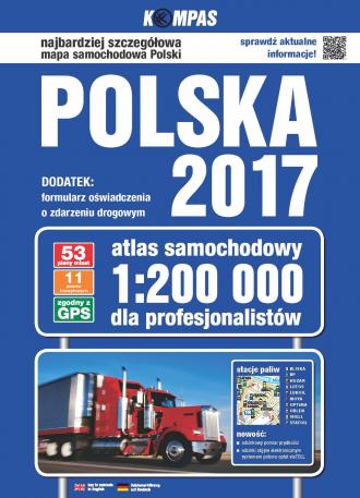 Atlas samochodowy polski dla profesjonalistów - zdjęcie reprintu, mapy