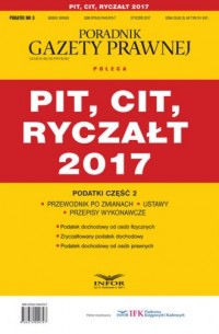 PIT CIT Ryczałt 2017. Podatki cz. - okładka książki