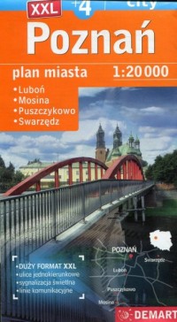Poznań Plus 4. Plan miasta 1:20 - okładka książki