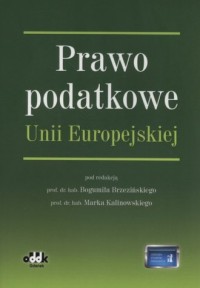 Prawo podatkowe Uni Europejskiej - okładka książki