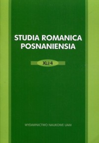 Studia Romanica Posnaniensia XLI/4 - okładka książki