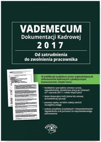 powiększ Vademecum dokumentacji kadrowej - okładka książki