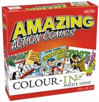 Action Comics Color-In puzzle do - okładka książki