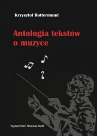Antologia tekstów o muzyce - okładka książki