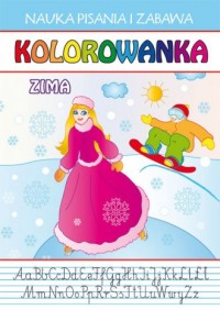 Kolorowanka Zima. Nauka Pisania - okładka książki