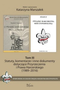 Statuty, komentarze i inne dokumenty - okładka książki