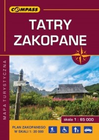 Tatry/Zakopane. Mapa turystyczna - okładka książki
