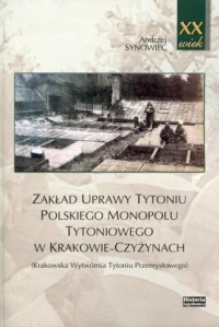 Zakład uprawy tytoniu polskiego - okładka książki