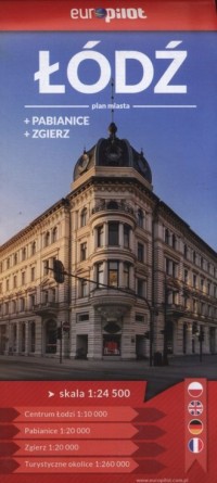 Łódź, Zgierz, Pabianice. Plan miasta - okładka książki