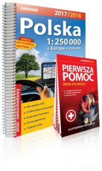 Polska atlas samochodowy 1:250 - okładka książki