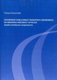 Dostępność publicznego transportu - okładka książki