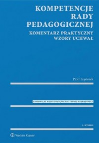 Kompetencje rady pedagogicznej. - okładka książki