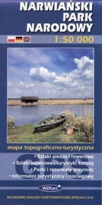 Narwiański Park Narodowy mapa 1:50 - okładka książki