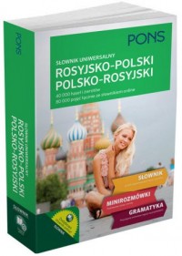 Słownik uniwersalny rosyjsko-polski/polsko-rosyjski - okładka książki