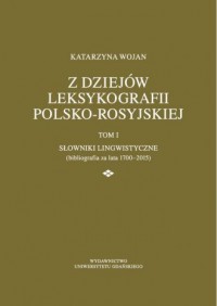 Z dziejów leksykografii polsko-rosyjskiej - okładka książki
