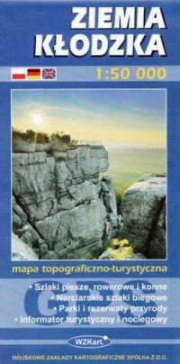Ziemia Kłodzka mapa 1:50 000 - okładka książki