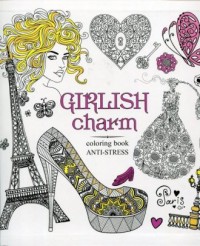 Kolorowanka antystresowa Girlish - okładka książki