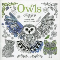 Kolorowanka antystresowa Owls - okładka książki