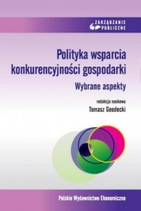 Polityka wsparcia konkurencyjności - okładka książki
