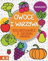 Warzywa i owoce. Kolorowanki z - okładka książki