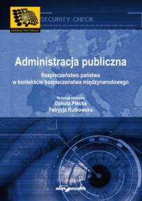 Administracja publiczna. Bezpieczeństwo - okładka książki