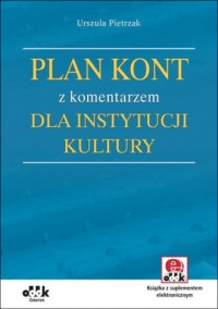 Plan kont z komentarzem dla instytucji - okładka książki