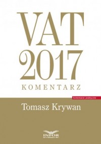 VAT 2017 Komentarz. Seria: Komentarze - okładka książki