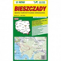 Bieszczady mapa turystyczno-drogowa - okładka książki