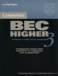 Cambridge BEC Higher 3 Students - okładka podręcznika