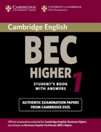 Cambridge English BEC Higher 1 - okładka podręcznika